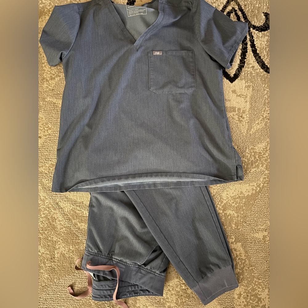 Figs Denim Scrub Set